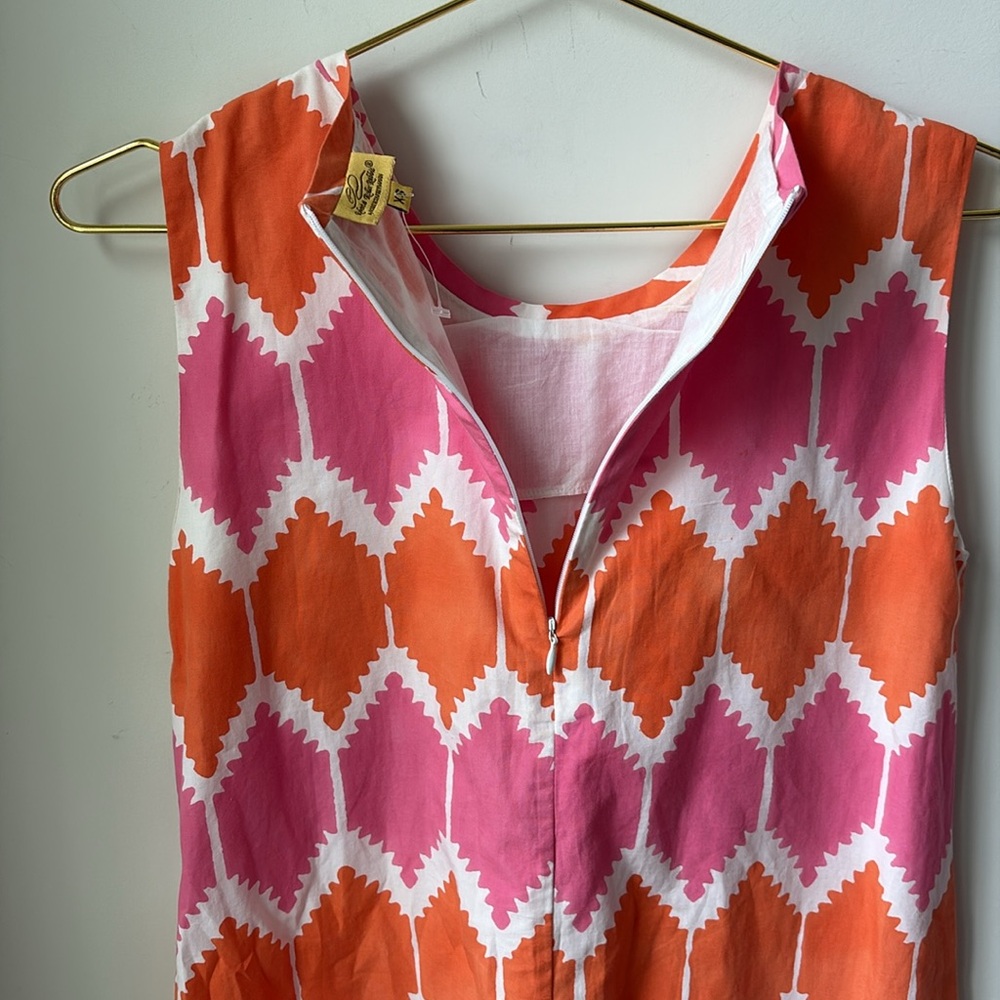 Roberta Roller Rabbit Diamond Pattern Shift Dress… - image 4